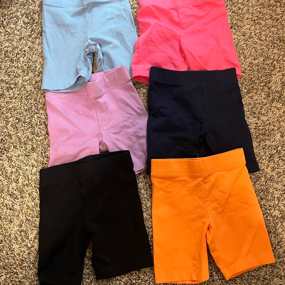 Primary Girls Shorts Set Size 6-7 Years Biker Shorts Cotton Summer Set of 6